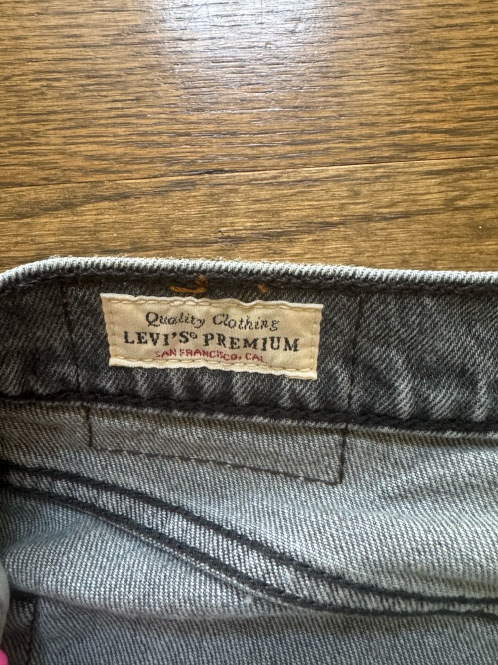 Levi’s Premium 501 Straight Jeans Black Wash Button Fly W29 - Picture 4 of 7